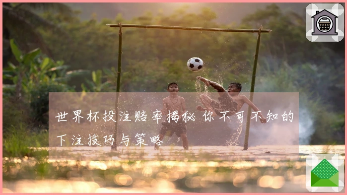 世界杯投注赔率揭秘 你不可不知的下注技巧与策略